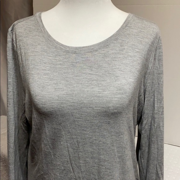 Mercer & Madison Grey Long-Sleeve Top - Picture 2 of 8